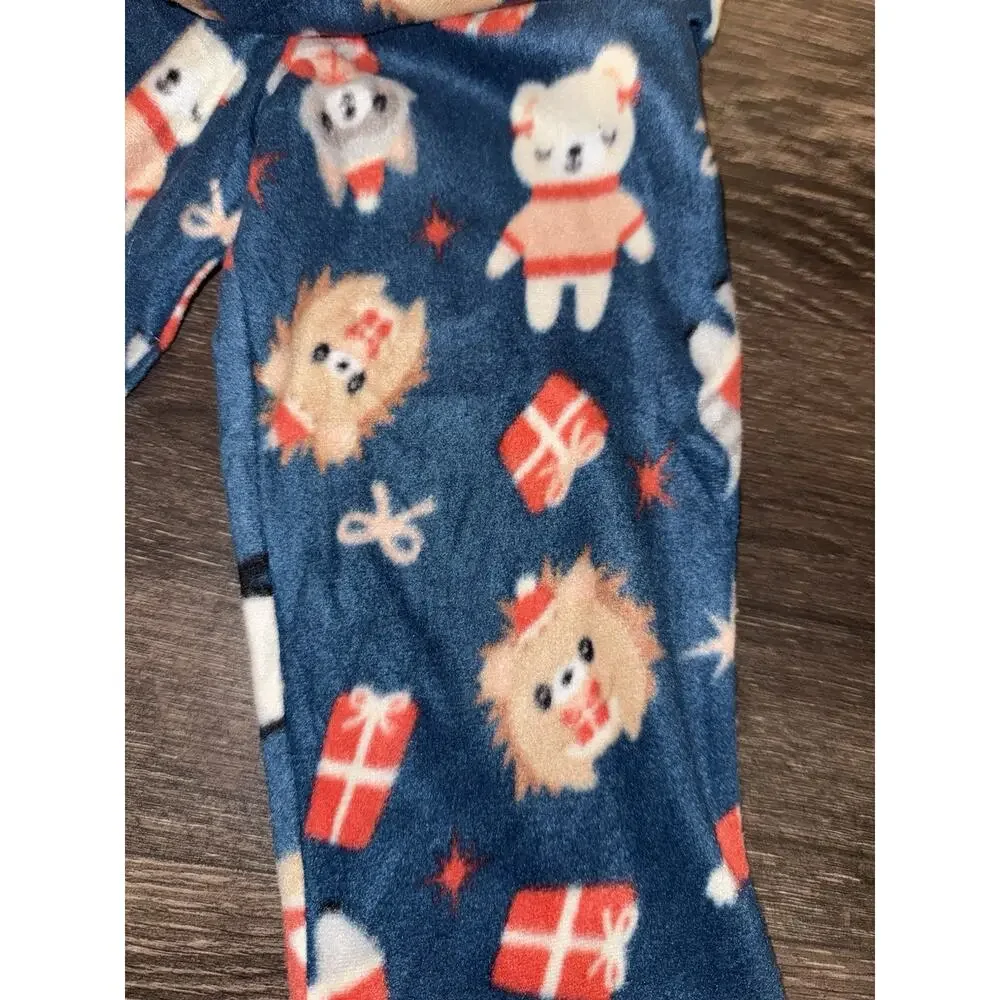 Merry Moments Kids Toddler Pajama Set Size 3T Gifts Bears Cute Blue Buttons